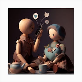 Couple Of Dolls Canvas Print