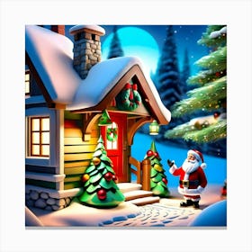 Christmas House 5 Canvas Print