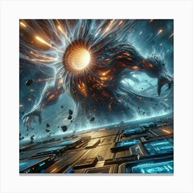 Voidra Void Pulse Scene Canvas Print