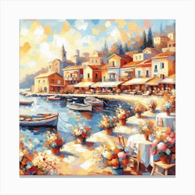 Mediterranean Village Canvas Print