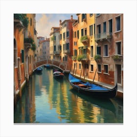 Venice Canal Canvas Print