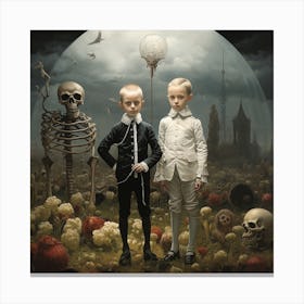 'The Skeletons' 1 Canvas Print