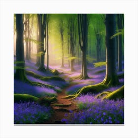 Bluebell Forest 2 Canvas Print