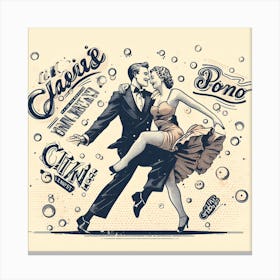 Latin Dancers Canvas Print