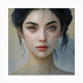 Portrait Of A Girl Canvas Print