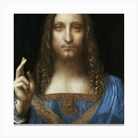 Leonardo Da Vinci Salvator Mundi Canvas Print