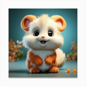 Cute Hamster 13 Canvas Print