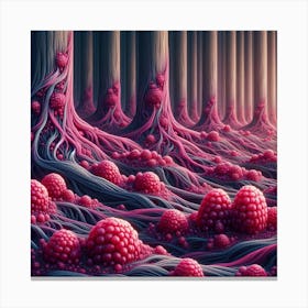 Raspberry Forest 3 Canvas Print