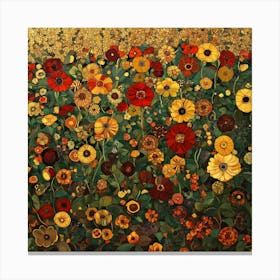 Flowers In The Garden 1 Canvas Print