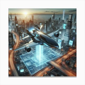 Futuristic Cityscape 7 Canvas Print