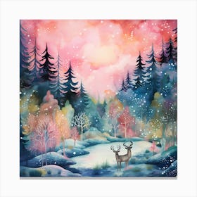 Rose Quartz Noel Reverie Canvas Print