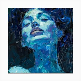 Blue Woman 16 Canvas Print