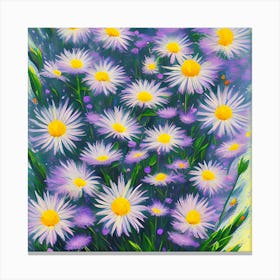 Aster Flowers Canvas Print