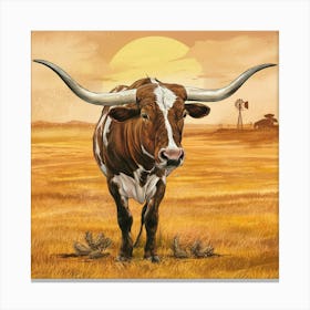 A Vibrant And Captivating Illustration Of The Texa Bpagta9htxw0rbbakbbybw P6xnne2vrtqyg5pvd2wpgw Canvas Print