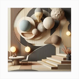 3d Interior Design Canvas Print