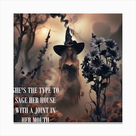 Witches Sage Canvas Print