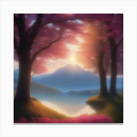 Pink Trees Canvas Print