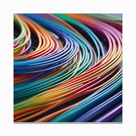 Colorful Wires 12 Canvas Print