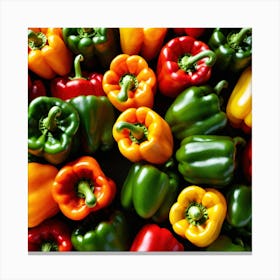 Colorful Peppers 33 Canvas Print