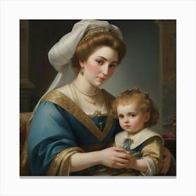 Mother And Child Canvas Print