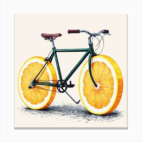 Orange Bike 4 Canvas Print