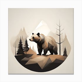 Bear In The Forest 1 Canvas Print