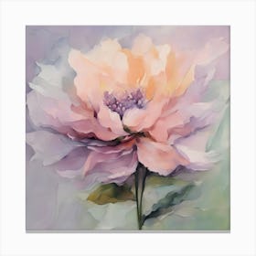 Pastel Peony Canvas Print