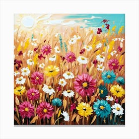 Field Of Flowers Canvas Print