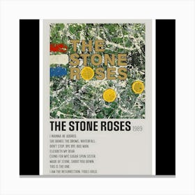 The Stone Roses - The Stone Roses, 1989 Canvas Print