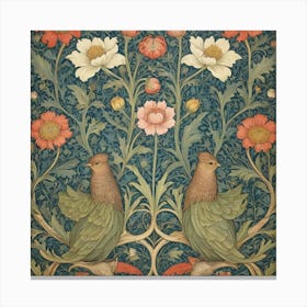 William Morris Birds Canvas Print