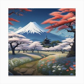 Japan in the Spring Canvas Print