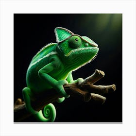 "The Colorful Chameleon: A Master of Disguise Canvas Print