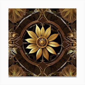 Golden Flower Canvas Print