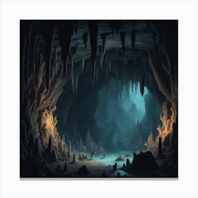 Mysterious Cave 1 Canvas Print