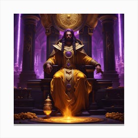 King Of The Throne Canvas Print