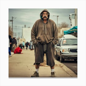 Homeless Man 15 Canvas Print