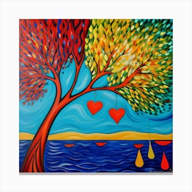 Tree Of Love Canvas Print