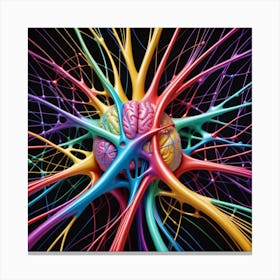 Colorful Brain 12 Canvas Print