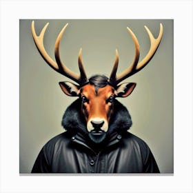 Deer Head 10 Canvas Print