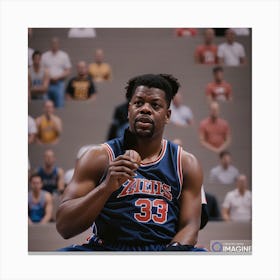 Patrick Ewing AI Canvas Print