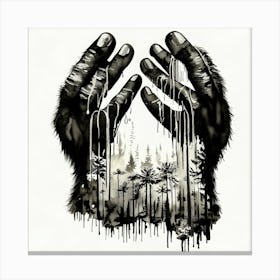 Hands Of The Forest Canvas Print