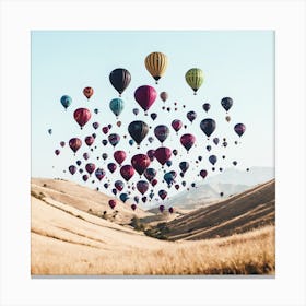 Hot Air Balloons In The Sky 3 Canvas Print