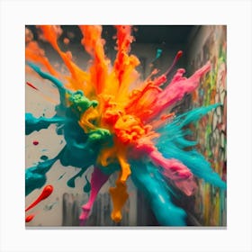 Colorful Explosion 1 Canvas Print
