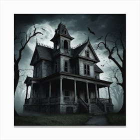 Haunted house Canvas Print