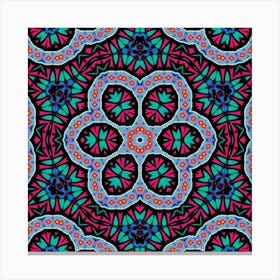 Colorful Floral Pattern Canvas Print