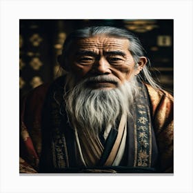 Chinese Old Man Canvas Print