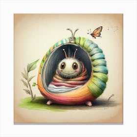 Snail In A Shell Canvas Print