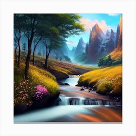 Fantasy Landscape Painting 5 Canvas Print