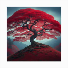 Red Tree Canvas Print