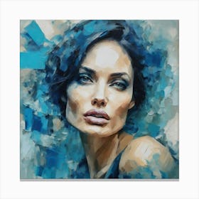 Angelina Jolie abstract Canvas Print